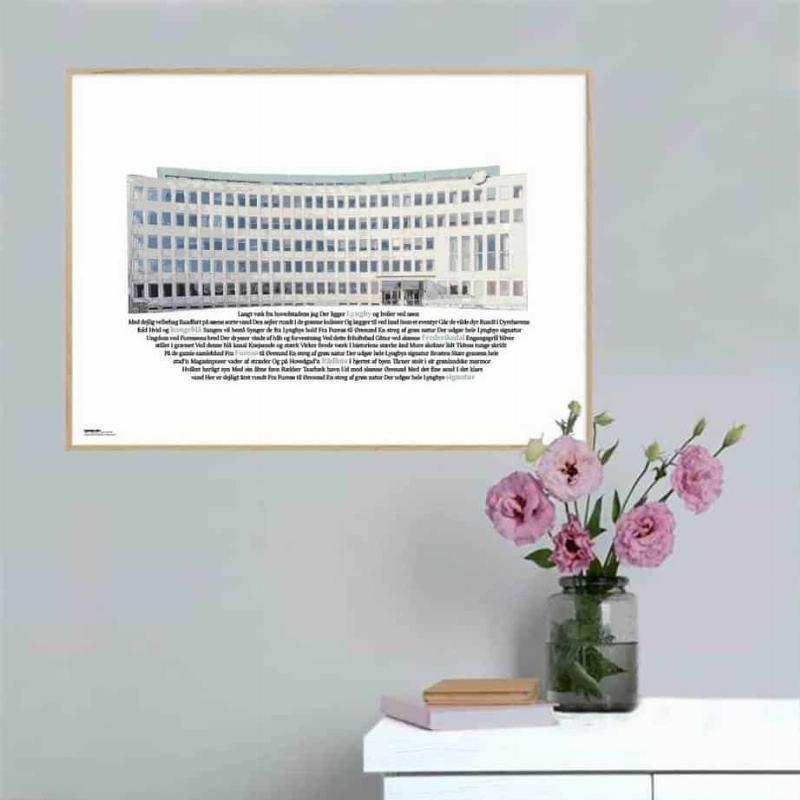 Den grønne streg - plakat 21 x 15 cm vandret