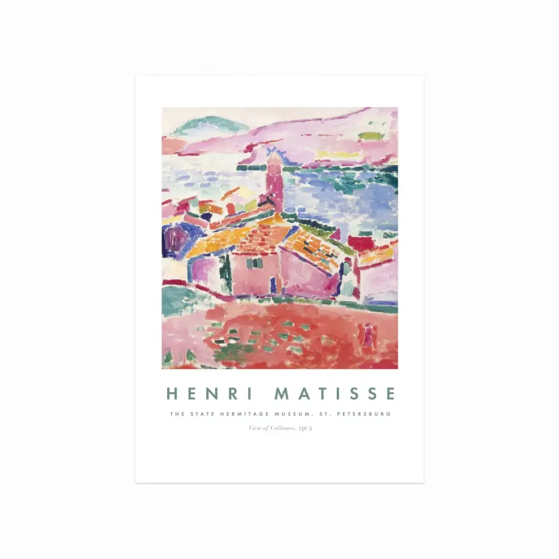 Henri Matisse plakat: Udsigt over Collioure