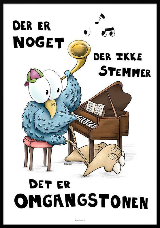 Det Fiffige Næb – Plakat til Vægkunst med Samtalehåndbog