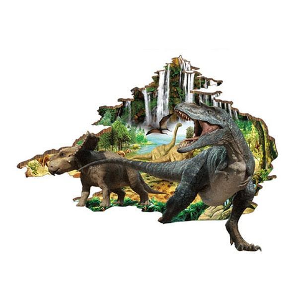 Dinosaurer på vej ind - vægklistermærke til børneværelset