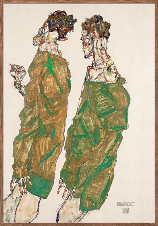 Egon Schiele - Hengivenhed Plakat til Dit Hjem