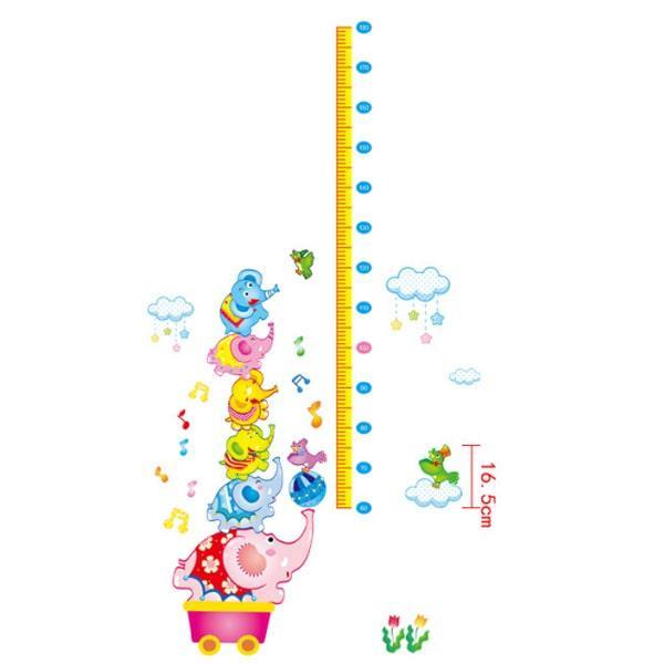 Målebånd Wallstickers med Elefanter 60-180 cm