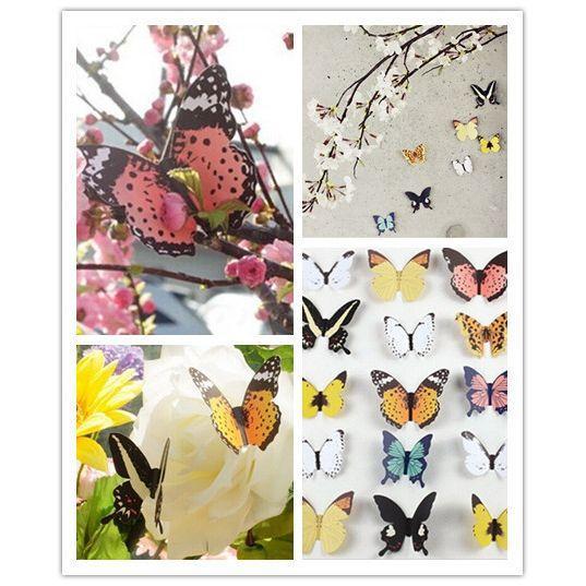 Farverige 3D Sommerfugle - Vægkunst til dit hjem