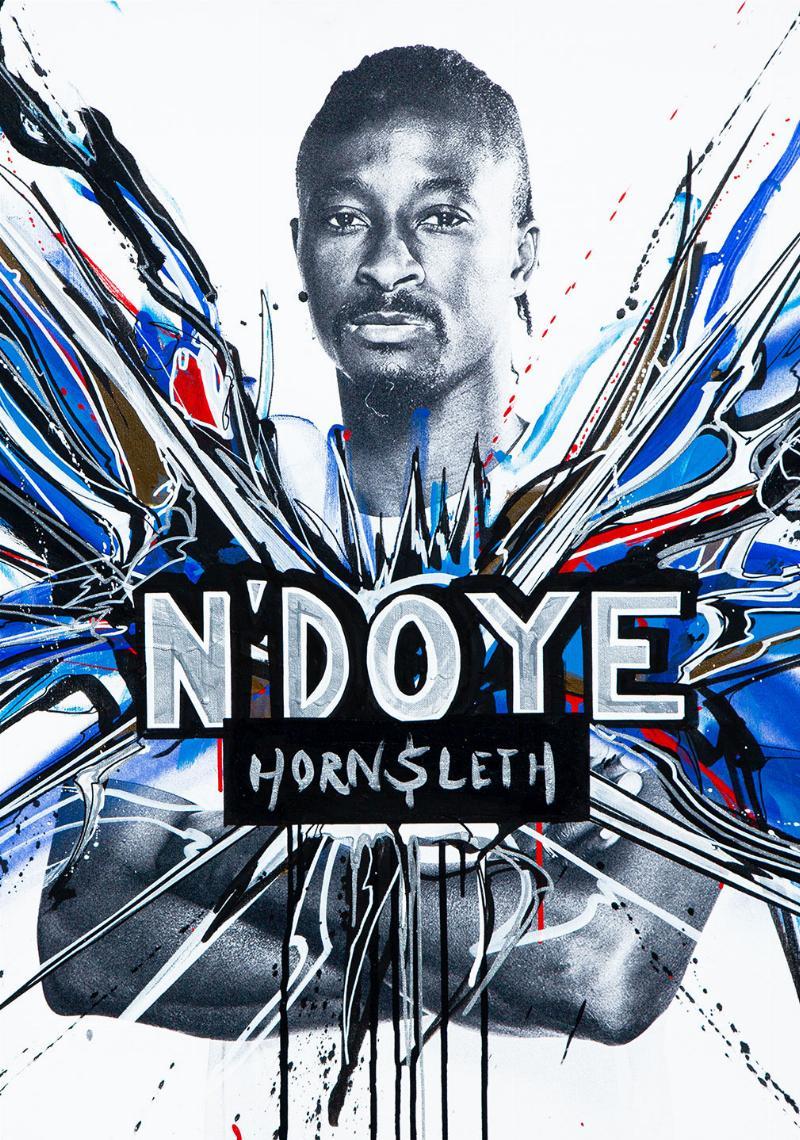 FCK N'Doye Kunstværk af Hornsleth