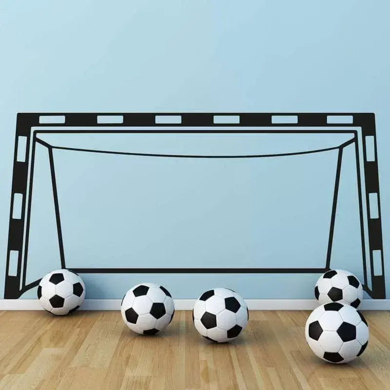 Fodboldmål - Vægklistermærke