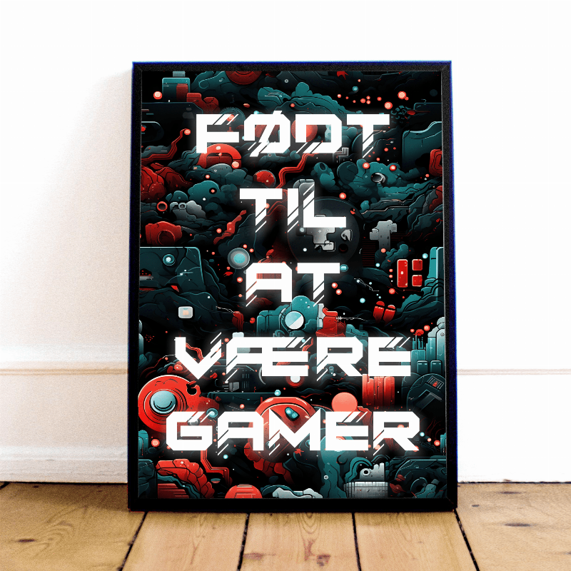 "Plakat: Født til at være Gamer"