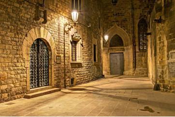 Fototapet - Gotisk Kvarter i Barcelona