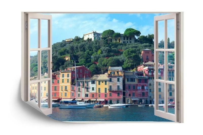 Fototapet - Udsigt til gamle Portofino, Italien