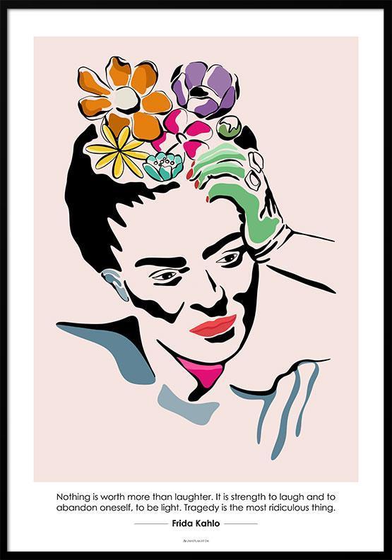 Frida Kahlo Kunstplakat – Unik Dekoration til Dit Hjem!