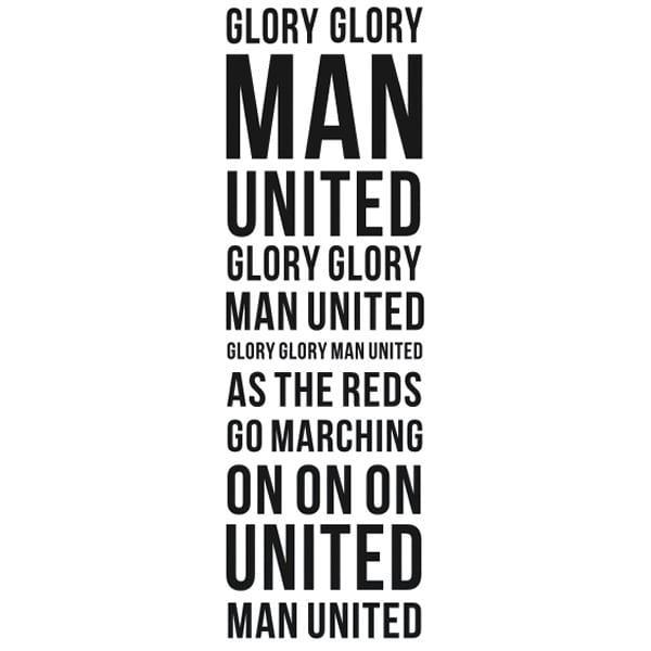 Manchester United vægklistermærke 130x40cm