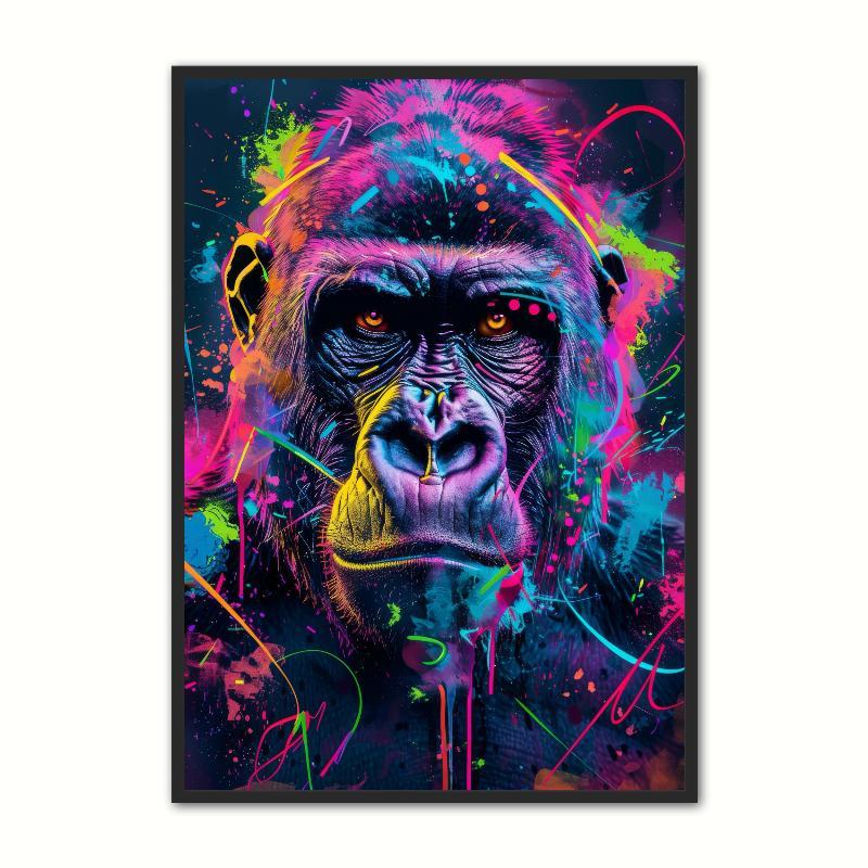 Gorilla Plakat A4 21 x 29,7 cm