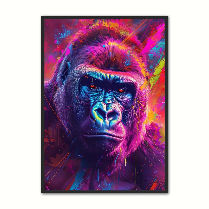 Gorilla Plakat 29,7 x 21 cm (A4)