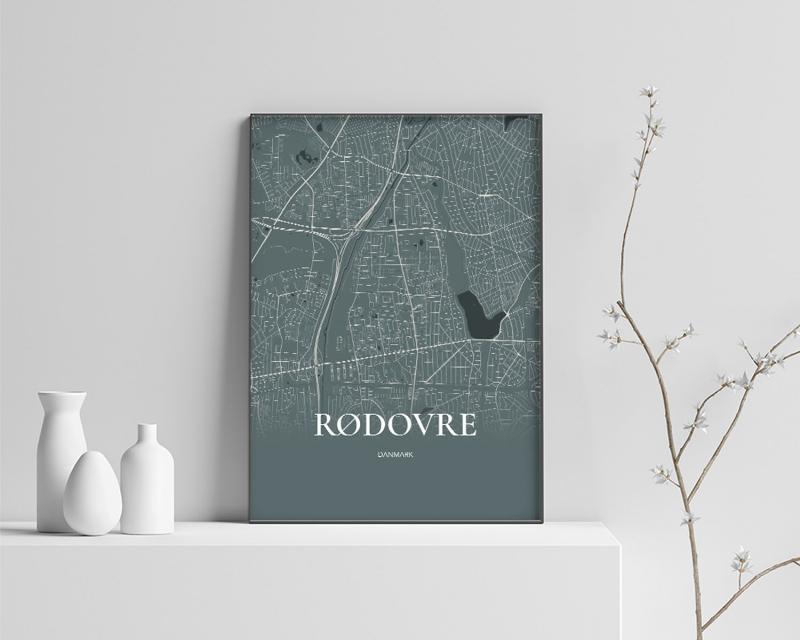 Rødovre Plakat - Skovgrøn 70×100 cm (B1)