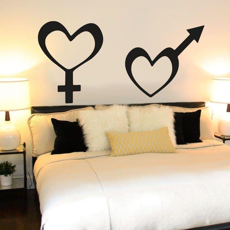 Han & Hun Symbol - Vægbeklædning