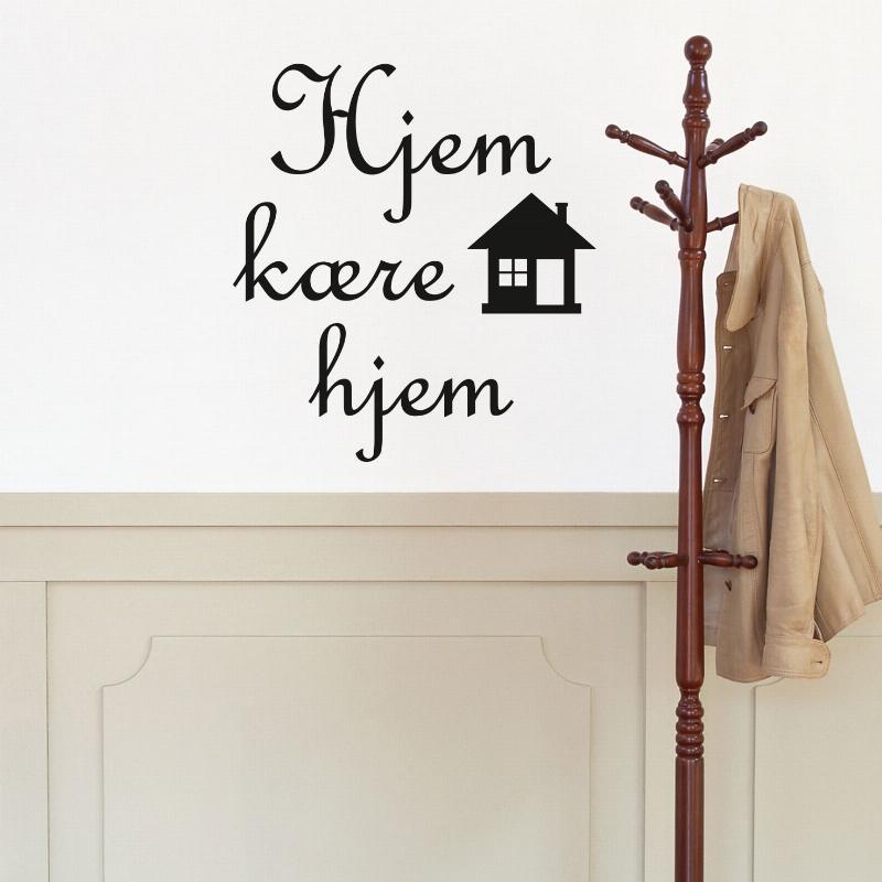 Vægklistermærke: Hjem, kære hjem