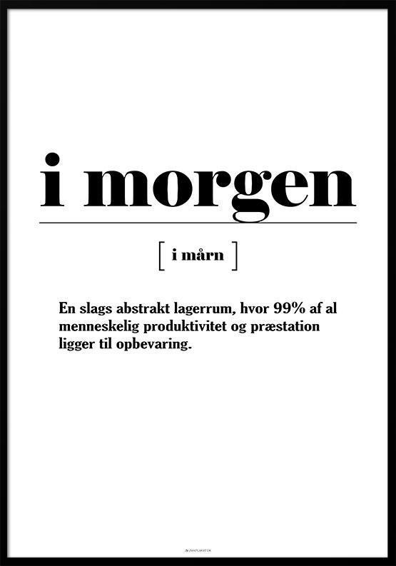 Inspirerende Definitionsplakat til Dit Hjem – Artzoo.dk