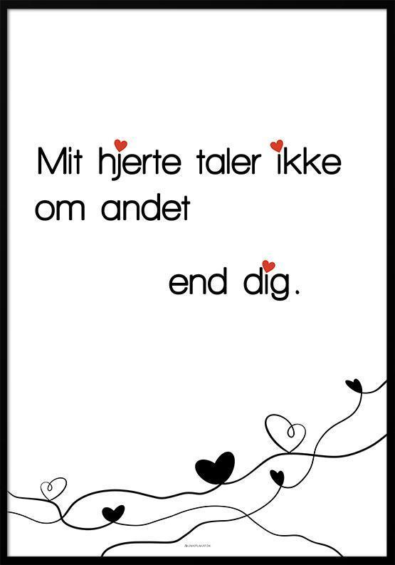 Ægte Kærlighedscitat Vægkunst – Gør Dit Hjem Unikt!