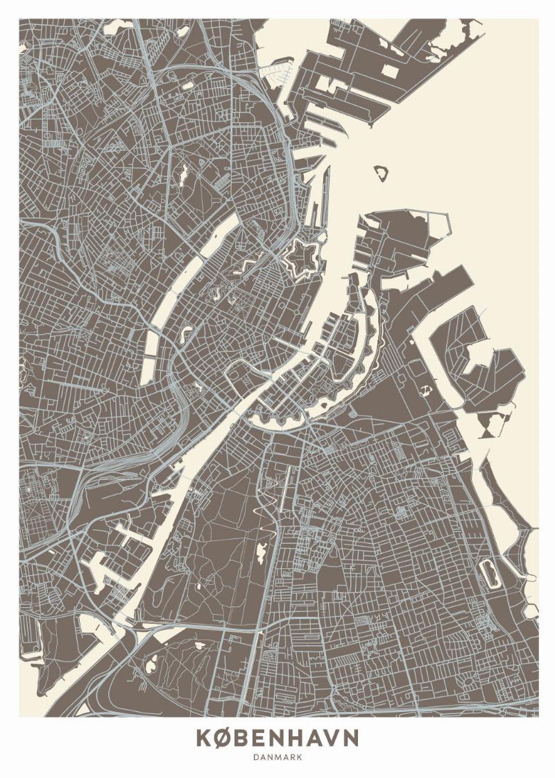 København Kort fra Illux