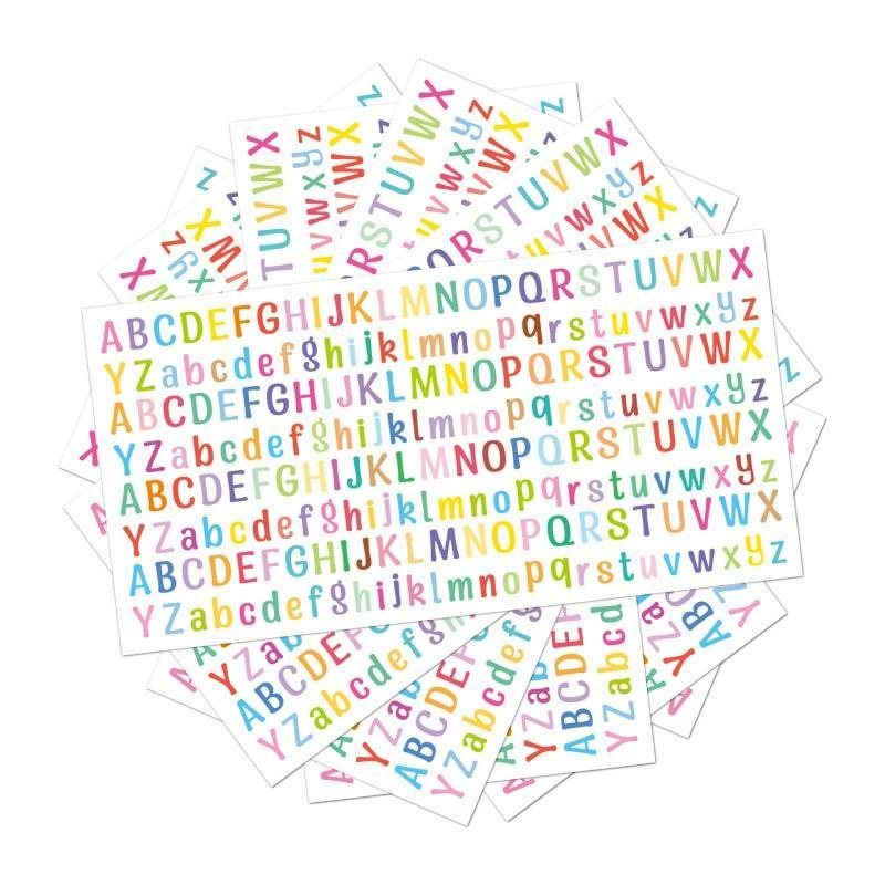 Farverigt Klistermærke Sæt A-Z – Skab Vægkunst!