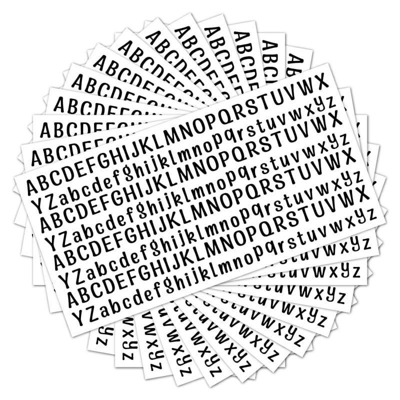 Kreativt Klistermærke Sæt med A-Z Bogstaver til Dekoration
