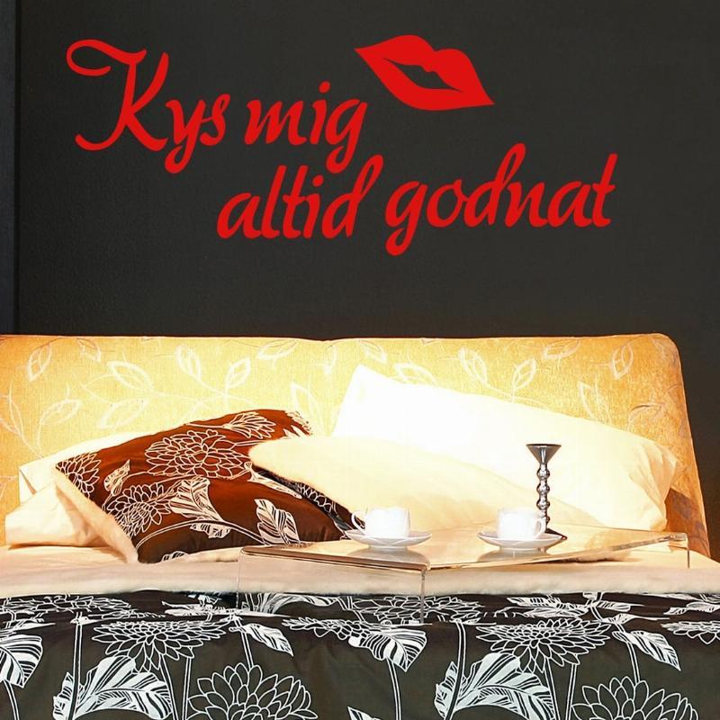 Væggkleber Kys mig altid godnat