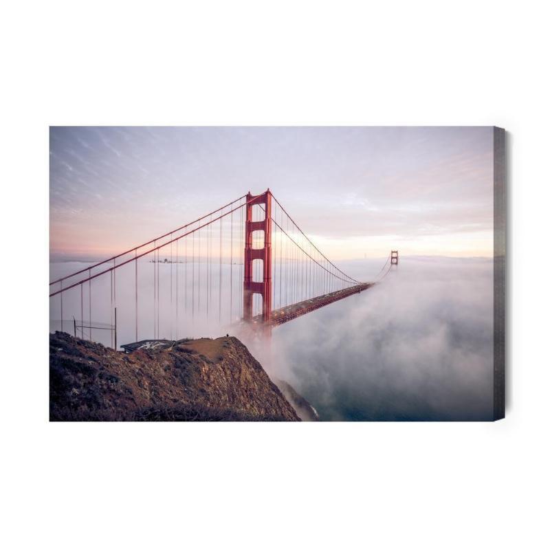 Lærred - Golden Gate Bridge i San Francisco