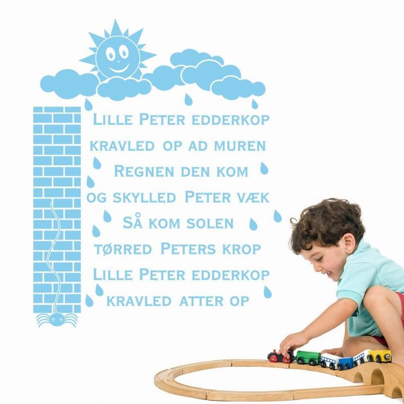 Væggklistermærke Lille Peter Edderkop