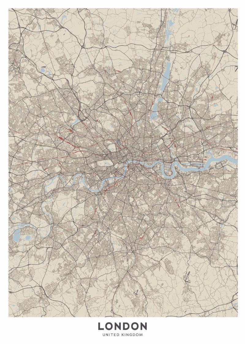 Illux London Kort