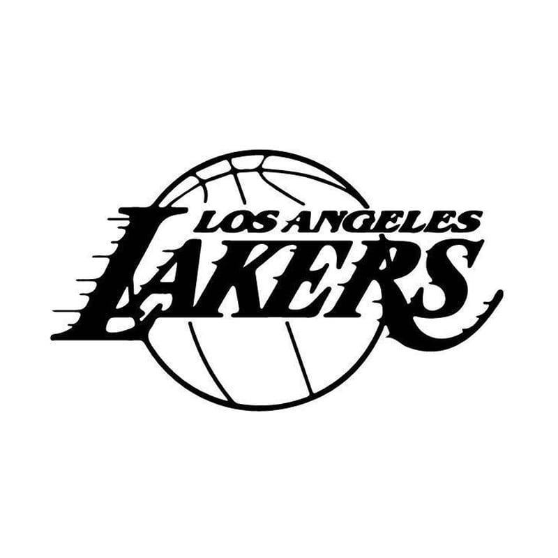 Basketvægklistermærke - Los Angeles Lakers 30x52cm