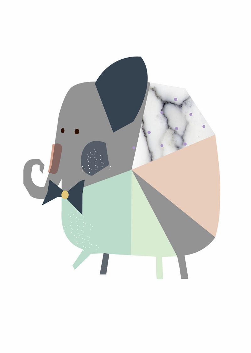 Mini Mize Elefant fra Plakatwerket