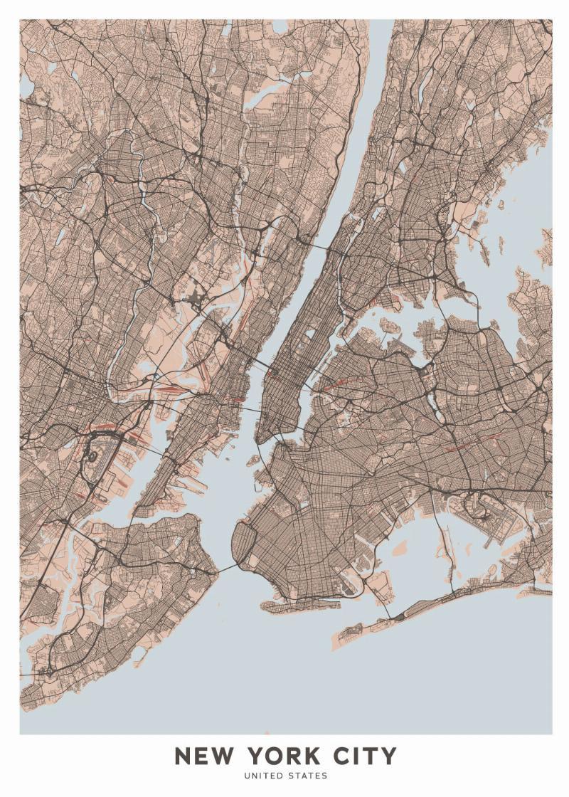 Illux New York Kort