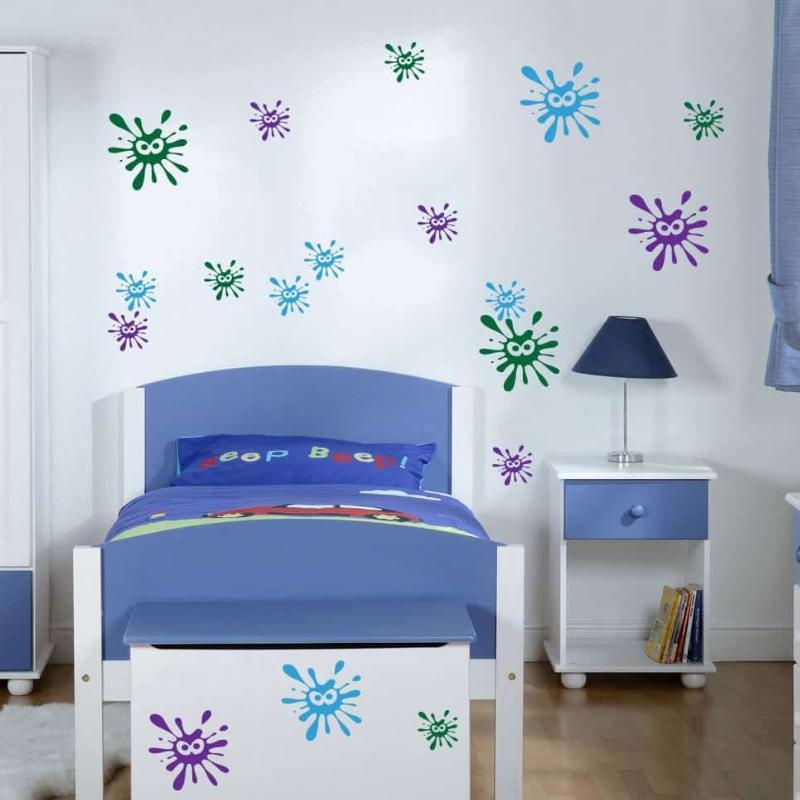 Paintball Splat Væggklistermærker – Kreativ Udsmykning!