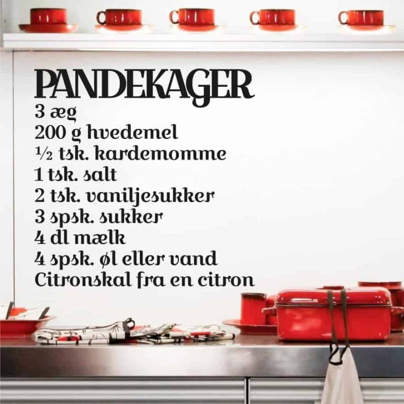 Pandekager Væggaufkleber – Gør Dit Køkken Levende!
