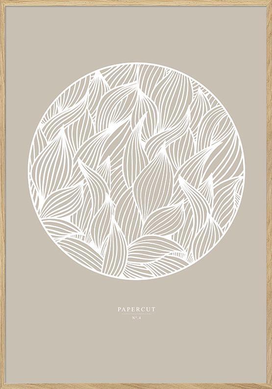 Papercut Plakat Nr. 4 – Unik Kunstplakat til Dit Hjem