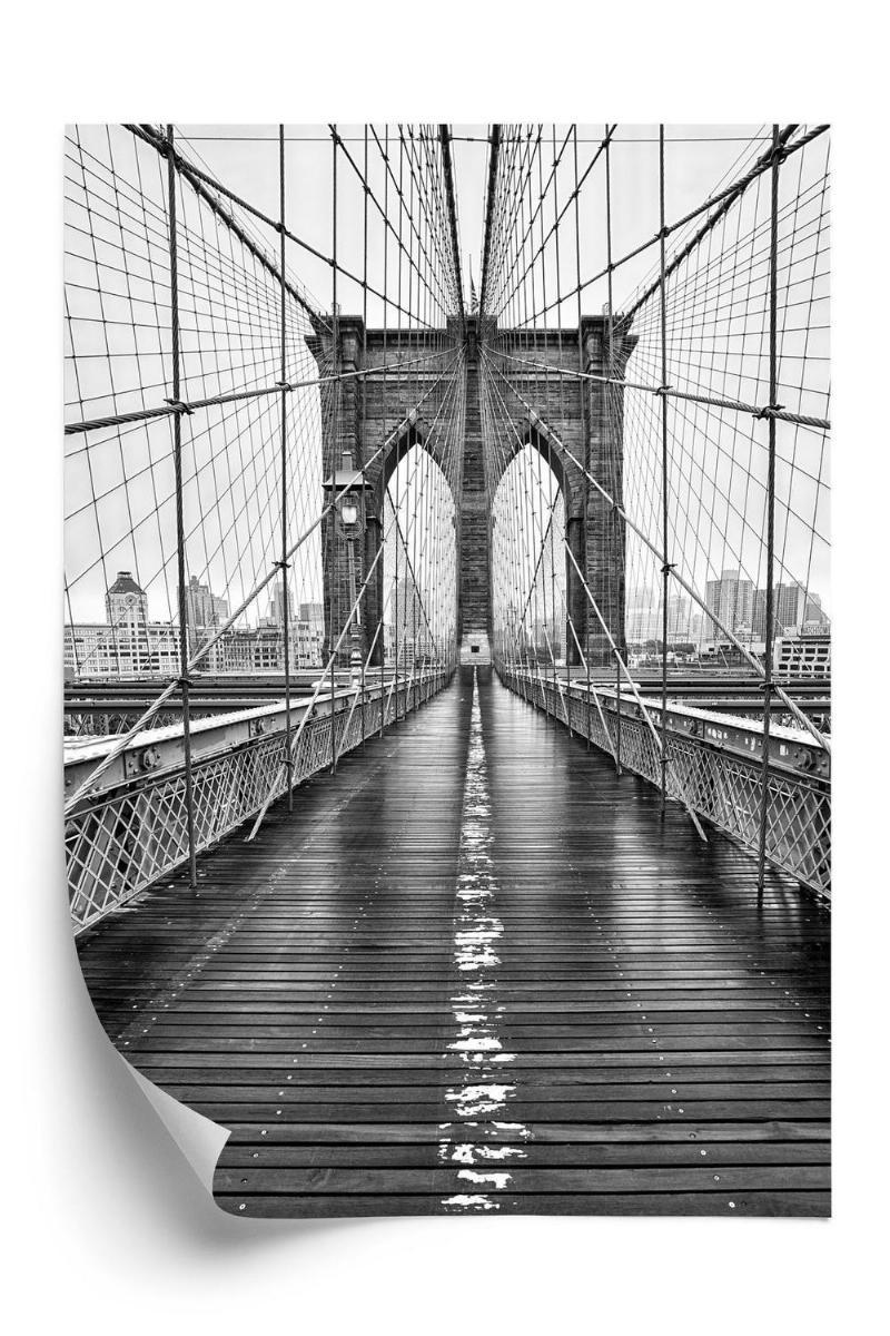 Plakat - Brooklyn Bridge i sort-hvid