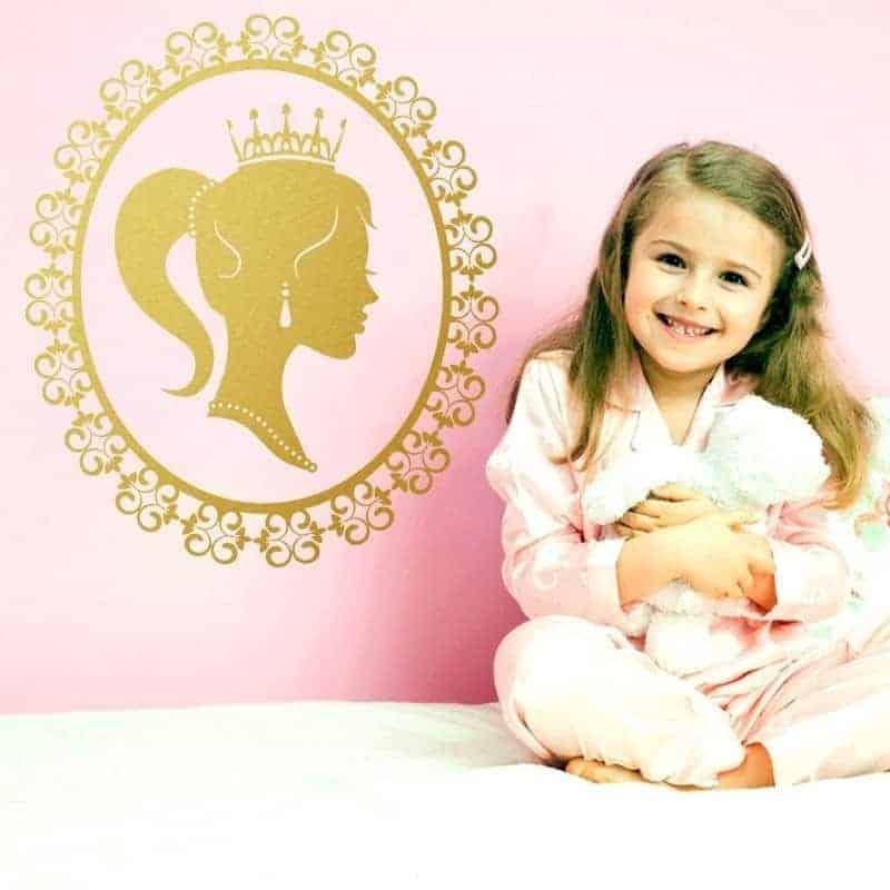 Prinsesse Vægklistermærke – Magisk Dekoration til Børneværelse
