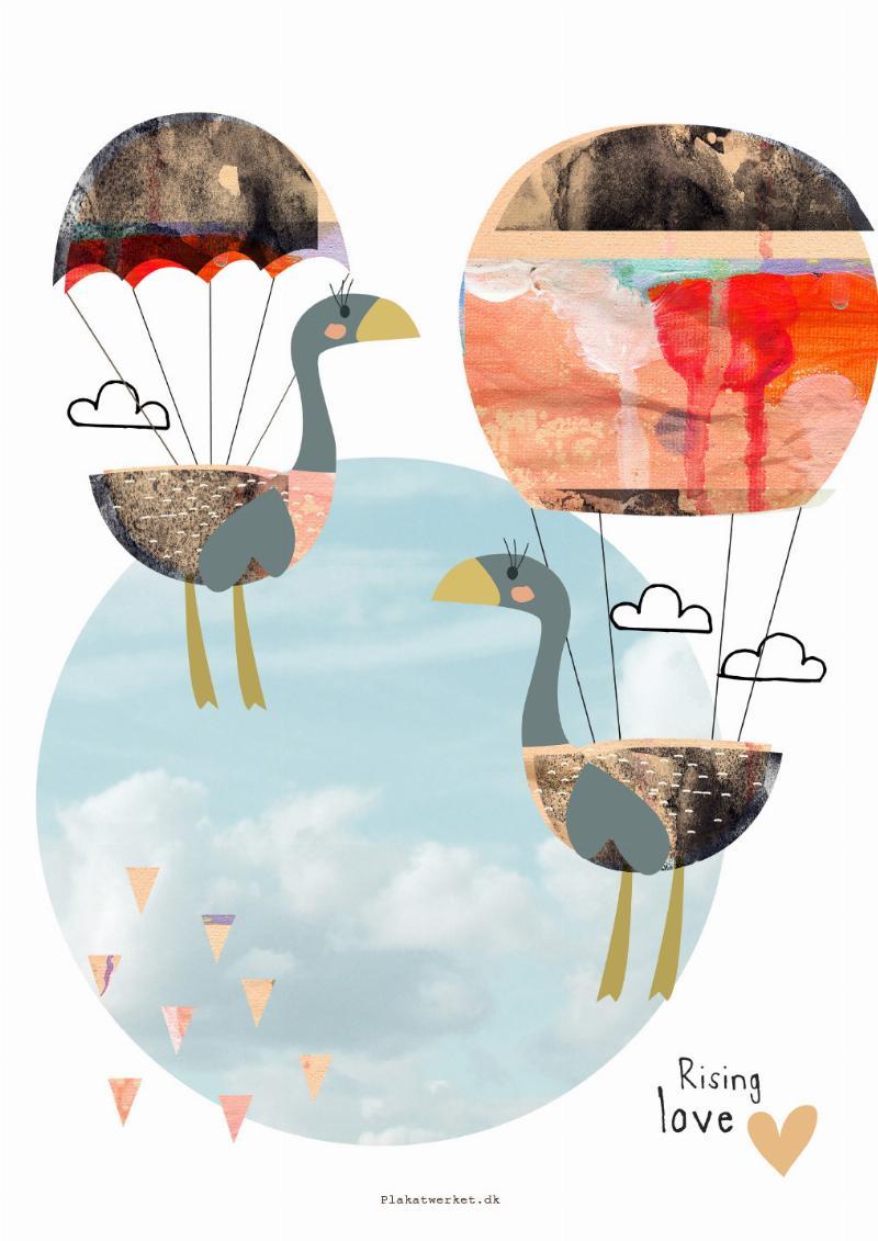 Rising Love Pigeplakat fra Plakatwerket