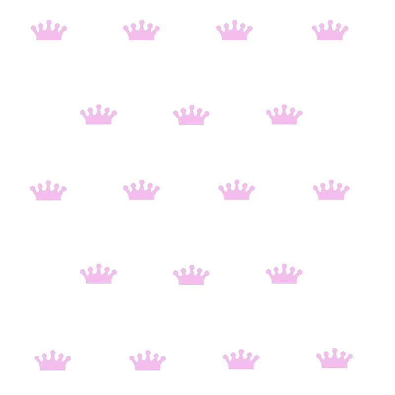Prinsessekroner Vægklistermærker – 18 stk. i Pink Magi