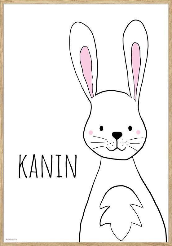 Sød Kaninplakat til Børneværelset – Must-Have Dekor!