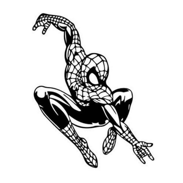 Sej Spiderman vægklistermærke til drengeværelset!