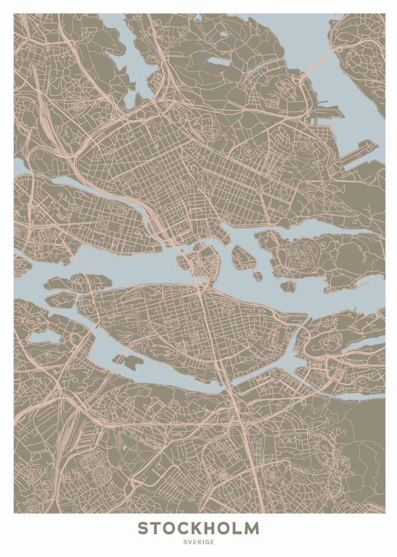 Stockholm Kort fra Illux