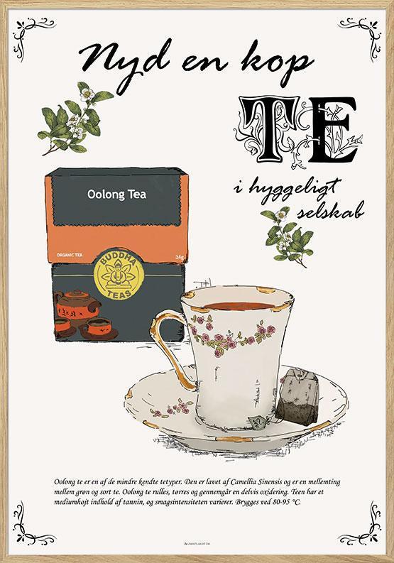 Oolong Te Plakat – Elegant Kunst til Te Elskere