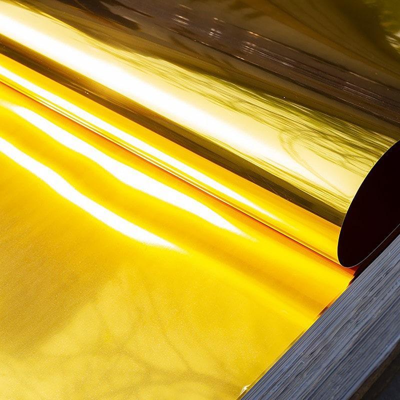 Guld Spejl Wallsticker – Elegant Vægkunst til Dit Hjem