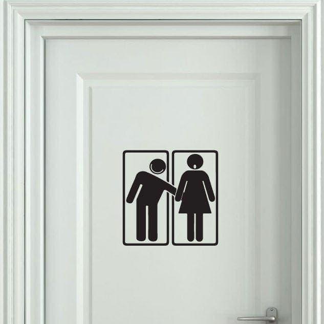 Sjovt WC Skilt 5 - Lummer Vægdekoration til Badeværelset