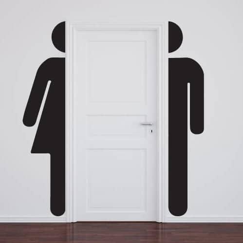 Elegant WC Skilt – Væggemærke til Dit Badeværelse