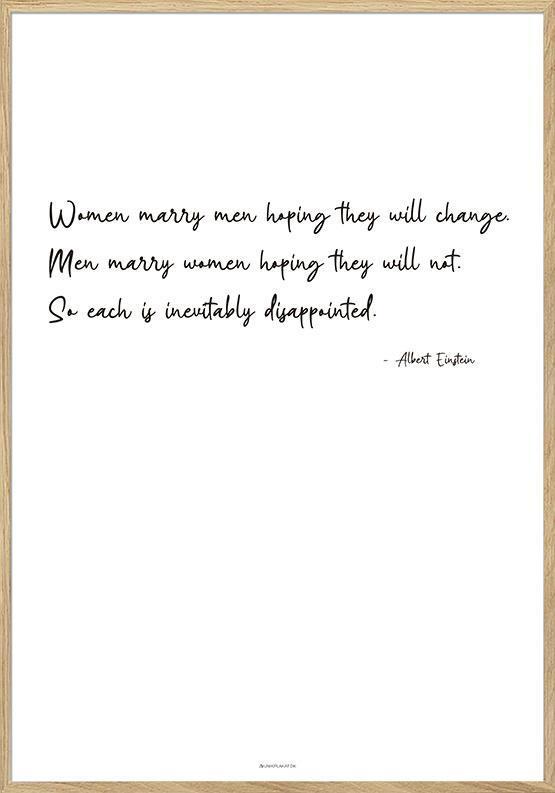 Kvindernes Kærlighed – Sjov Citatplakat til Dit Hjem