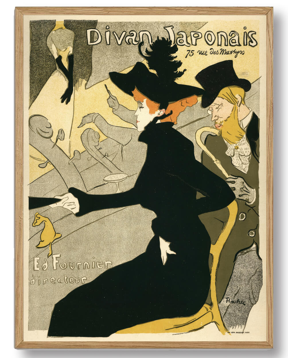 Henri de Toulouse-Lautrec – Divan Japonais Plakattilbud