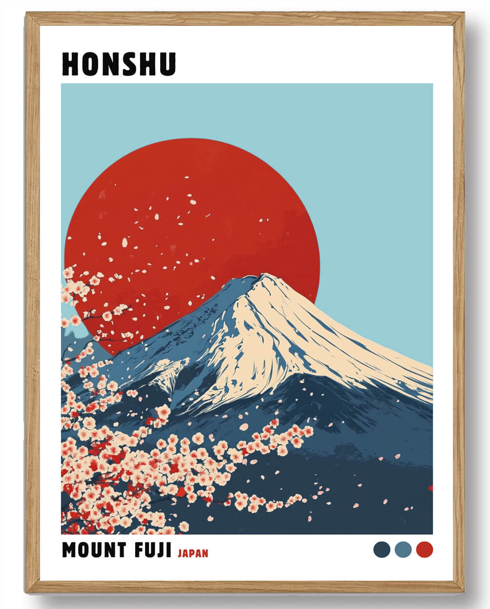 Hokusai – Plakat af Mount Fuji til Kunstelskere