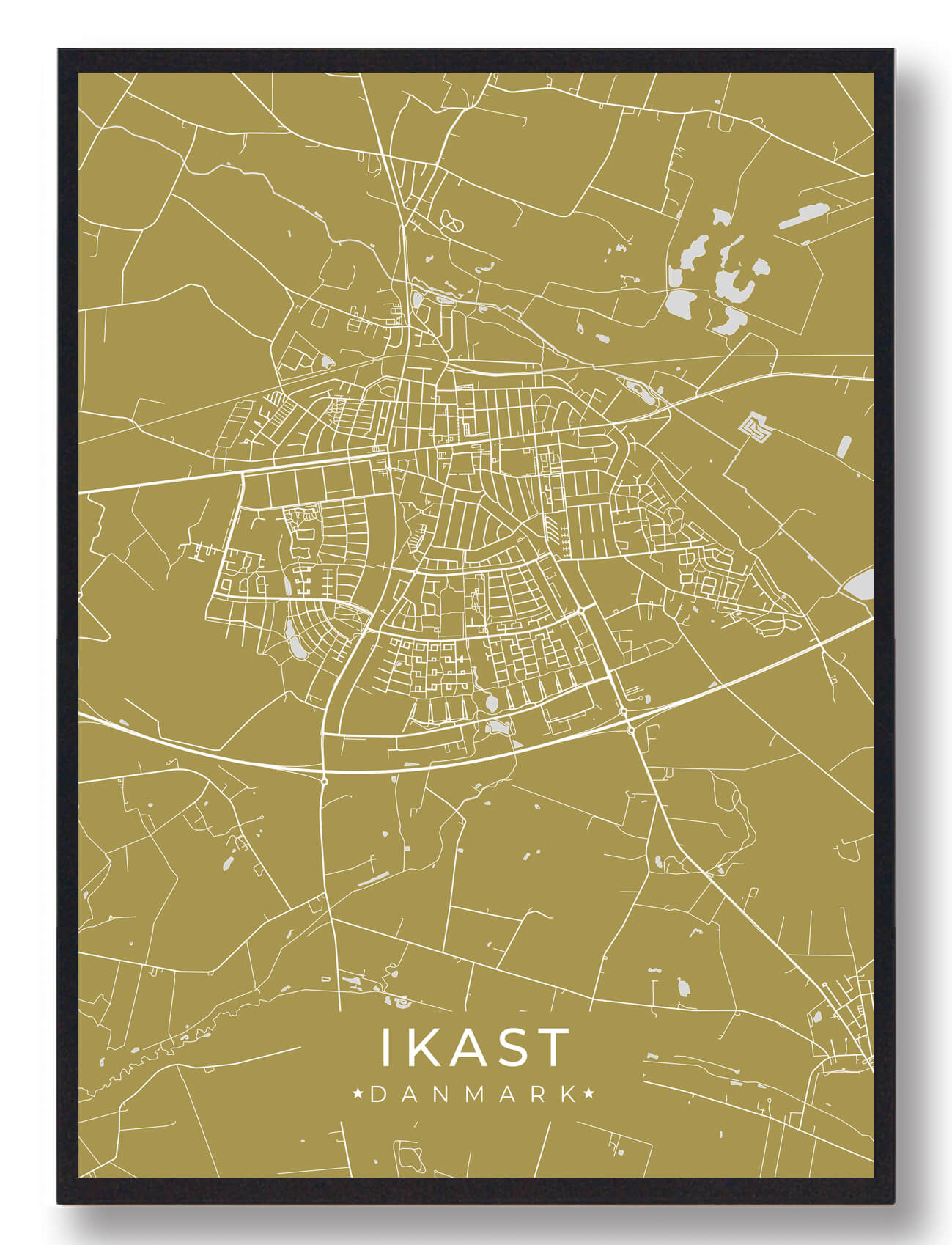 Ikast byplakat - moderne og stilren design