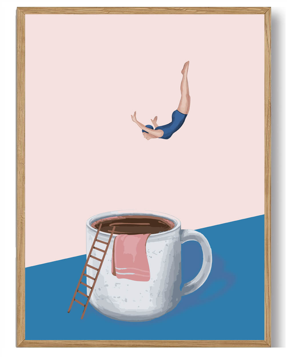 Jump In - Kaffeplakat til Køkkenet